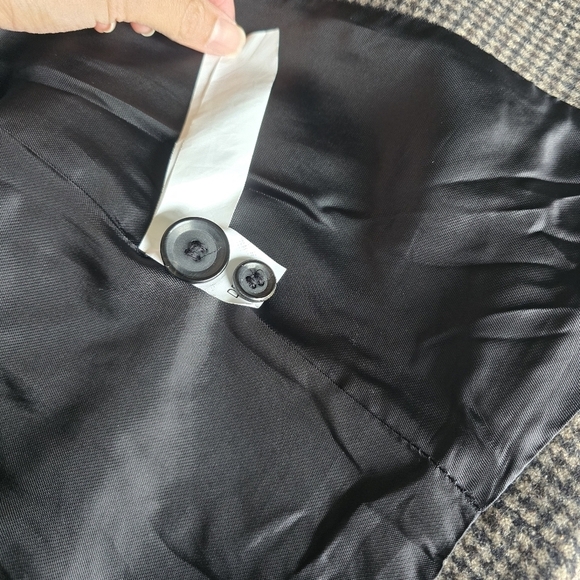 Zara Women's Wool Blend Elbow Patch Black Brown Size M - Picture 15 of 16